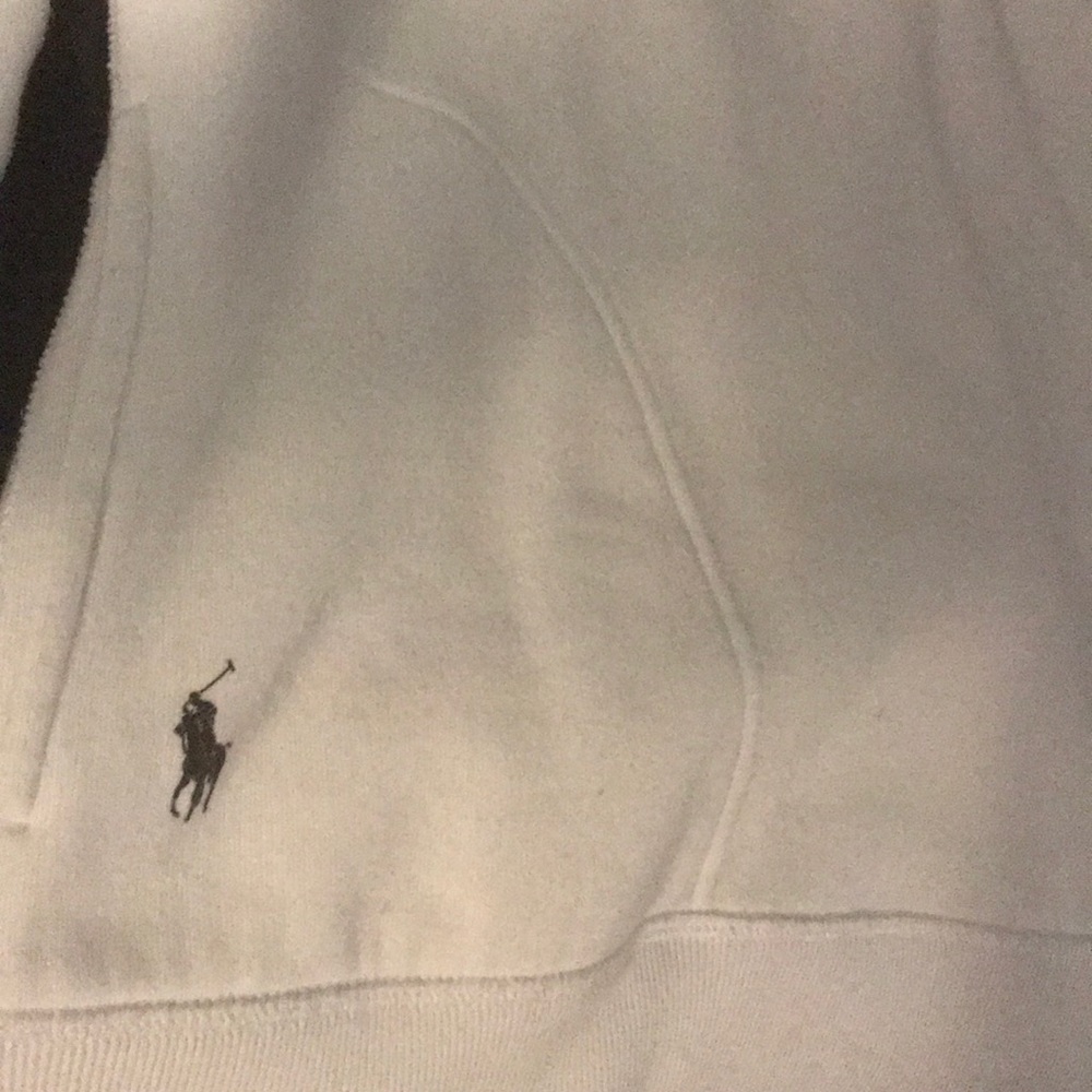 White Polo Pull Over Hooodie!!